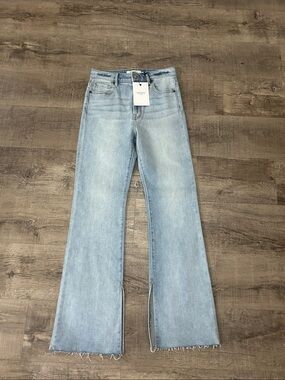 Hidden Jeans Los Angles Ryan High Rise Bootcut Frayed - Size 27 NEW $98